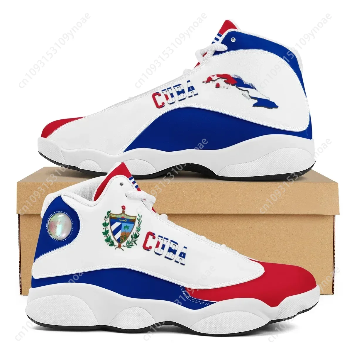 CUBA Flag Print Cool Men Baske - Sports Equipment For Running 评论和价格