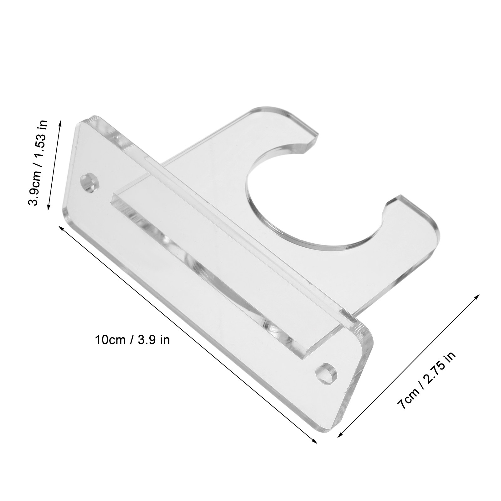 Clear Acrylic Wall Mounted Tab - Sports Equipment Bat 评论和价格