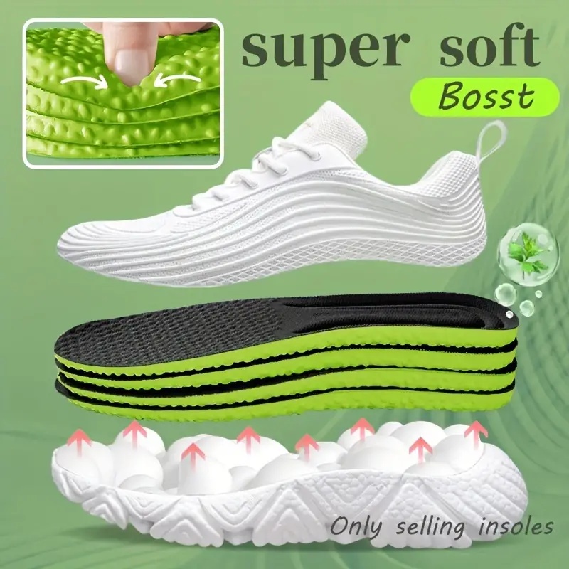 2 Pairs Sports Running Insole  - Sports Equipment For Running 评论和价格