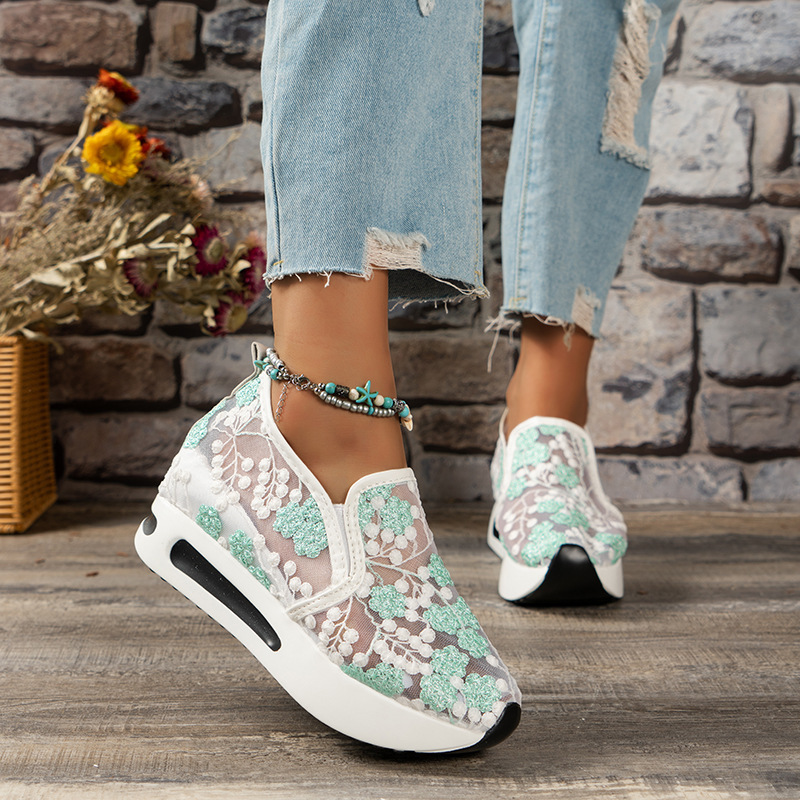 Lace Flats Platform Women Spor - Sports Equipment For Running 评论和价格